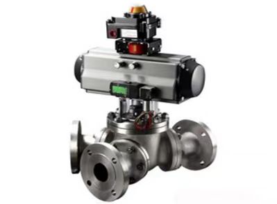 气动Y型三通球阀 气动Y型三通球阀